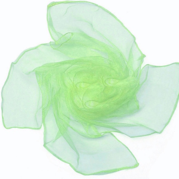 Light Green Pinup Nylon chiffon head scarf rockabilly - Picture 1 of 2